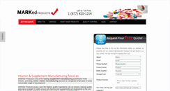 Desktop Screenshot of markedproducts.net
